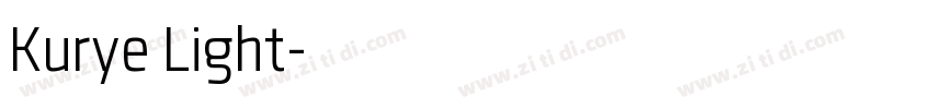 Kurye Light字体转换